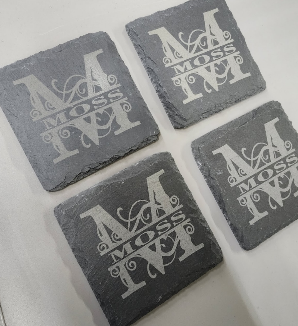 4"x4" Slate coasters