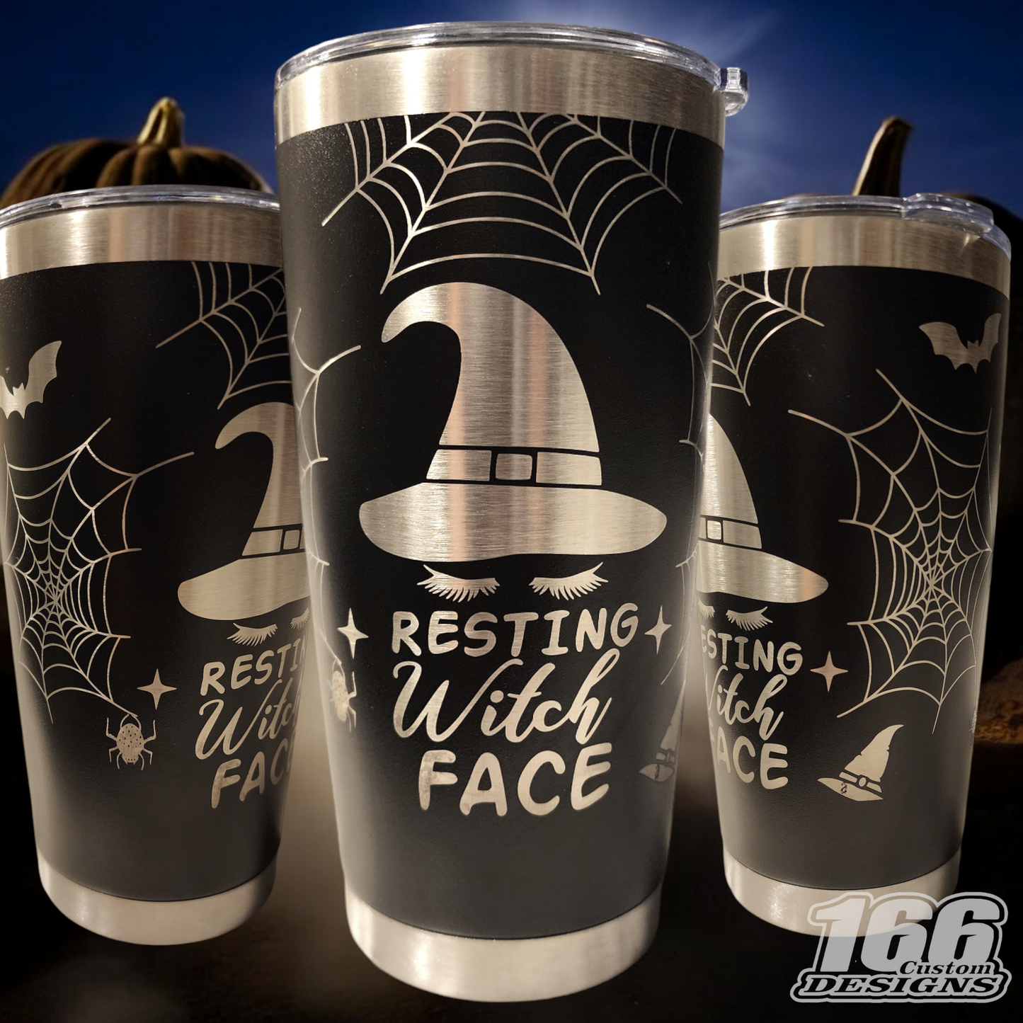 Resting Which Face engraved 20oz tumbler