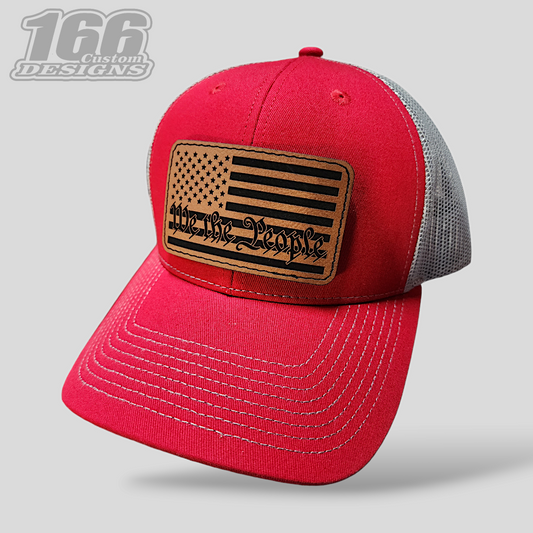 "We The People" Leather Patch Hat