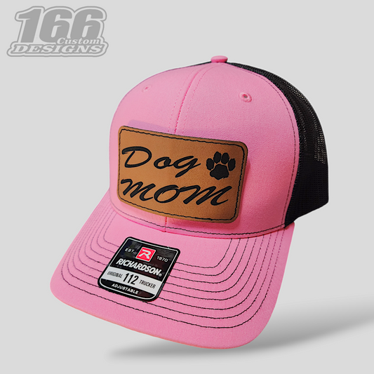 "Dog Mom" leather patch richardson 112 snapback