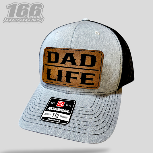 "DAD LIFE" Leather Patch Hat