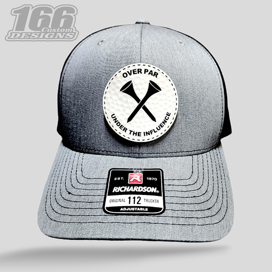 "Over Par Under The Influence" Golf Ball Patch Snapback Hat